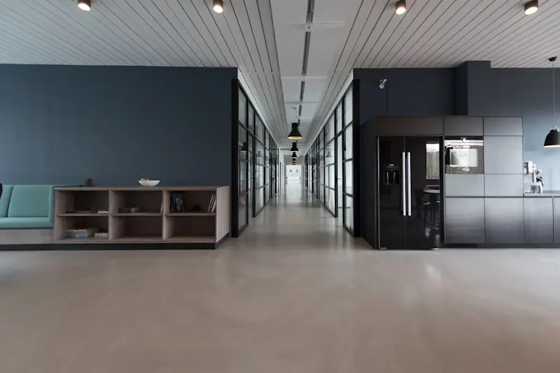 Clean modern open-plan office